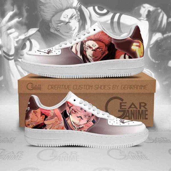 

diy anime fan sneakers shoes boots jujutsu kaisen ryoumen sukuna air custom mens trainers breathable mesh athletic road running nastics