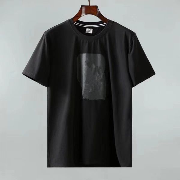 

summer trend loose t shirt men's pure cotton simple short sleeve solid color backing fashion brand shirt, White;black