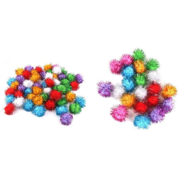

cat toys 21 piece 3.5cm glittering tinsel springs pompons balls toy