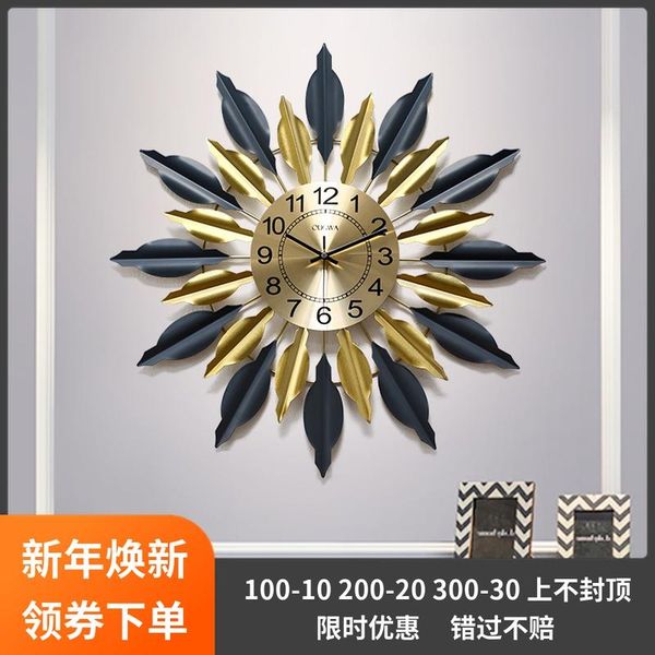 

wall clocks modern fashion watch mute personality art deco nordic light luxury clock creative living room decoration