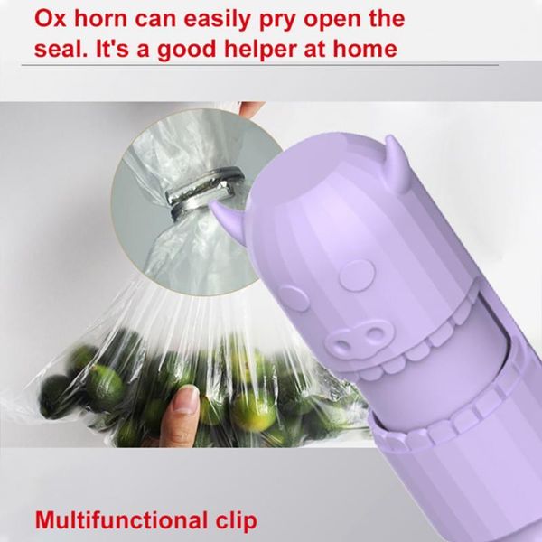 

bag clips 2pcs fresh food snack clip sealing plastic storage kitchen tool accessories