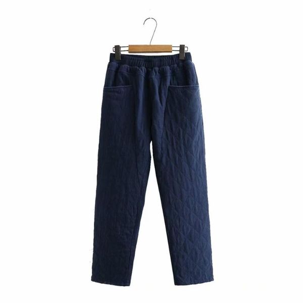 

women's pants & capris plus size solid black navy women thick cotton winter 2021 casual ladies warm female parkas trousers, Black;white