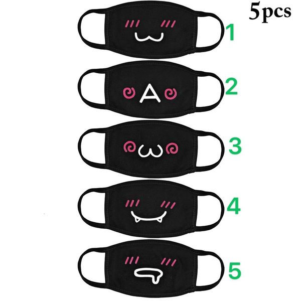 

set mask men's women's korean fashion personality cartoon cute pure cotton breathable spring and summer riding dust