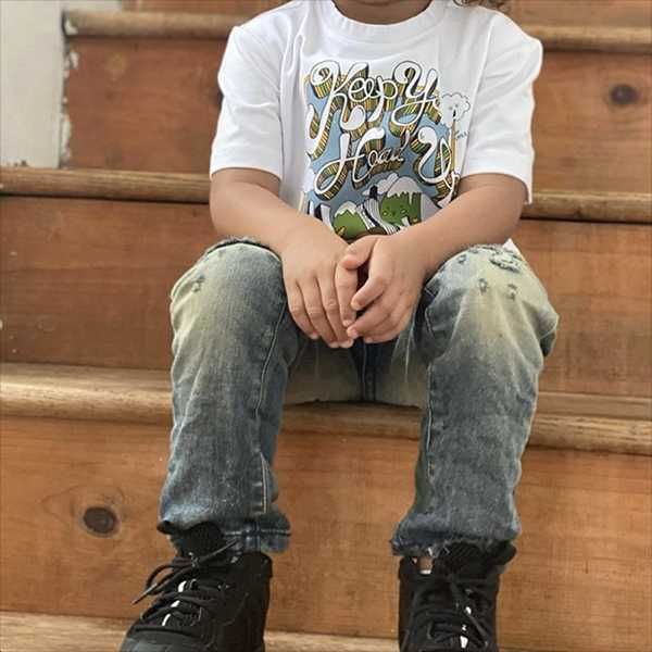 

jeans custom cotton spandex loose toddler boys denim baby boy casual, Blue