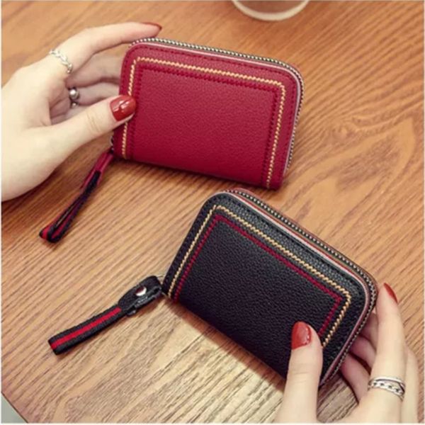 

hol first holder of cowhide organ layer holder, ladies leather card the multi-card purse, zipper coin wallet, sm fbmuj