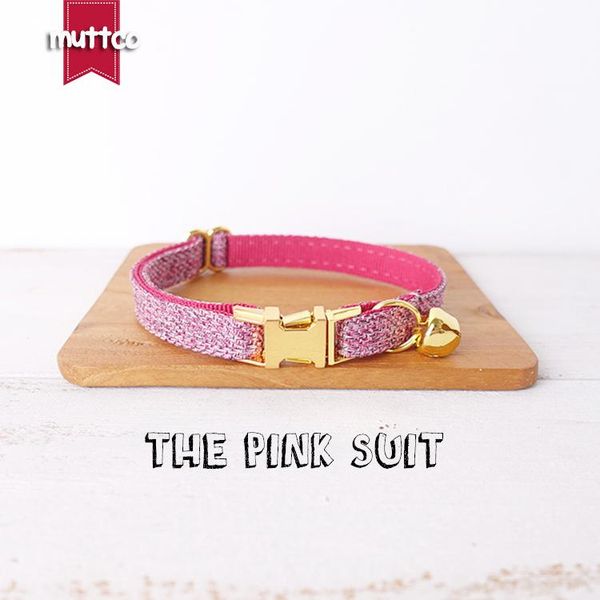 

cat collars & leads muttco retail with platinum metal buckle collar for the pink suit design 2 sizes ucc070b