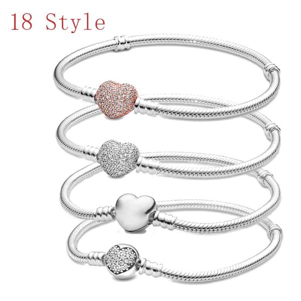 

charm bracelets authentic silver color snake chain fine bracelet fit european for women diy jewelry making gifts, Golden;silver