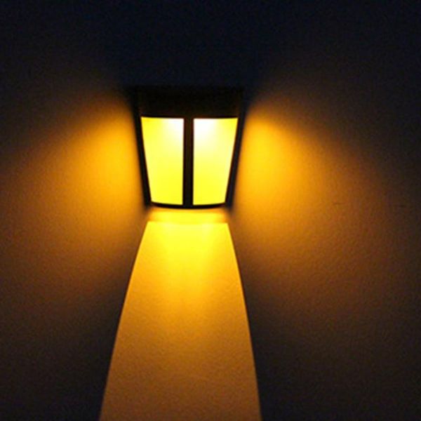 

outdoor wall lamps 6led solar-powered energy saving waterproof lights for yard garden patio deck home driveway stairs