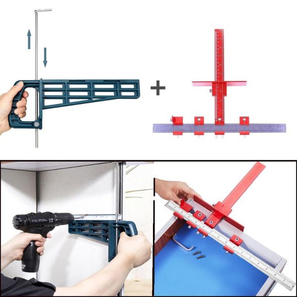 

professional hand tool sets woodworking drill guide sleeve cabinet hardware jig or drawer pull magnetic slide set mounting tools
