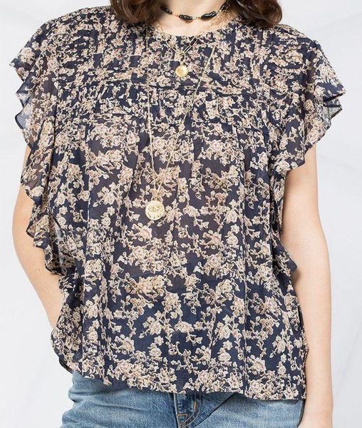 

women's blouses & shirts women t-shirt 2021 cotton floral print short sleeve, White