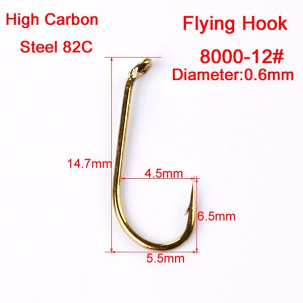 

fishing hooks 200pcs/set tackles fish crank 8# 12# 14# 16# carbon steel sea