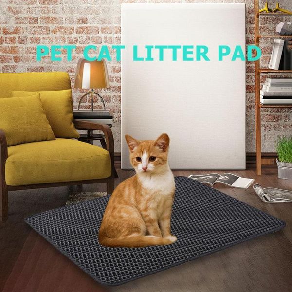 

cat beds & furniture foldable pet litter mat double layer waterproof moistureproof durable clean pad supplies products for cats
