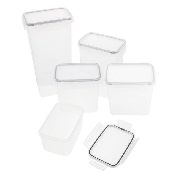 

storage bottles & jars 5pcs grain canisters tanks airtight food box