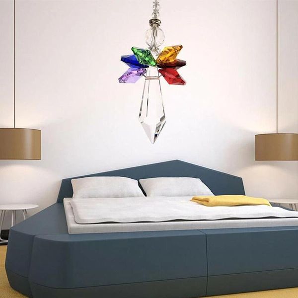 

decorative objects & figurines crystal sun catchers chandelier crystals ball prism chakra colors rondelle beads home garden hanging decorati