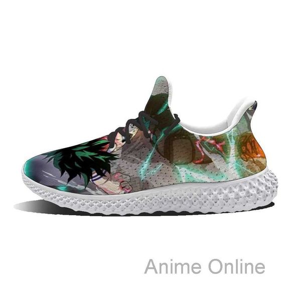 

spring midoriya izuku diy fashion flat lace-up running shoes