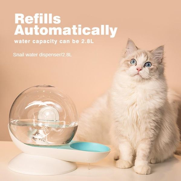 

pet automatic drinking fountain cat water snail dog feeder bowls & feeders