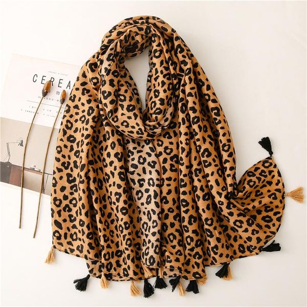 

scarves 180*90cm ladies shawl all-match leopard scarf classic fashion spring and autumn winter season long tassel warm whawl 2021, Blue;gray