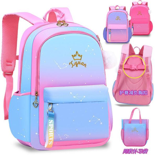 

children school bags girls kids satchel primary orthopedic backpack princess schoolbag mochila infantil