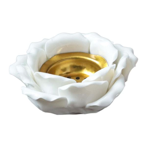 

candle holders 1pc chic home holder adornment decorative ceramic flower candlestick