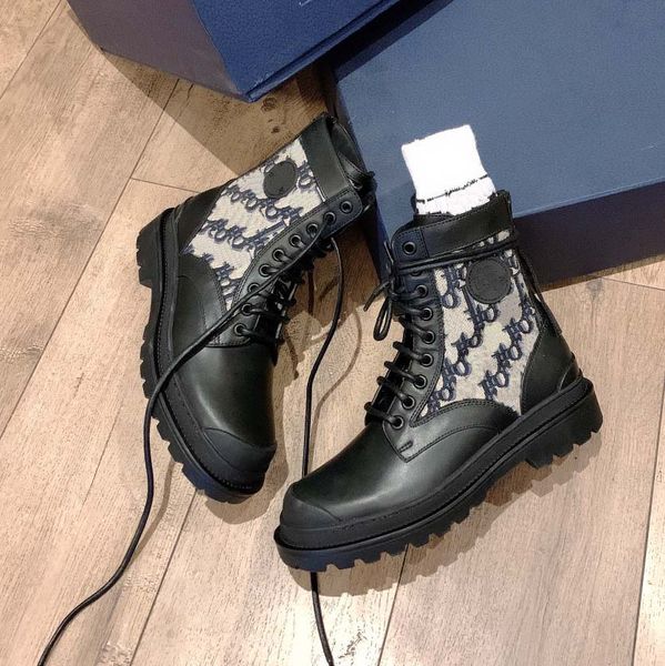 

luxury men women designer boots ankle boot martin cowboy fashion rivet black booties real leather zipper letter lace up lady with box