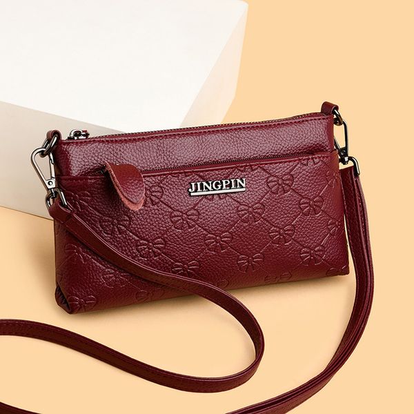 

Messenger Bags Messenger Bags2021 Single Shoulder Slanting Fashion Versatile Spring and Summer Soft Skin Mobile Phone Bag Middle Aged Women's