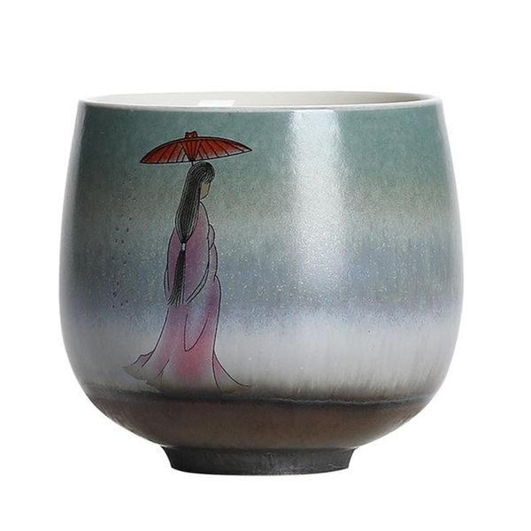 

cups & saucers hand-painted tea cup kiln personal single-cup pure handmade master ceramic bowl