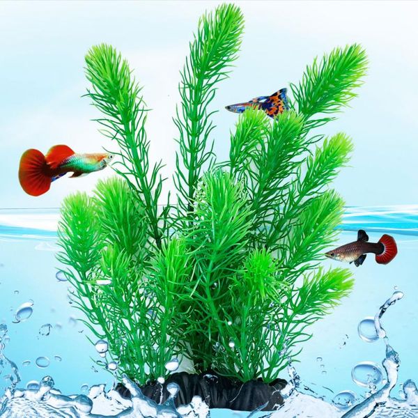

decorations artificial plastic aquarium plants for decoration plant high grass fish tank landscaping and ornamental planta acuario