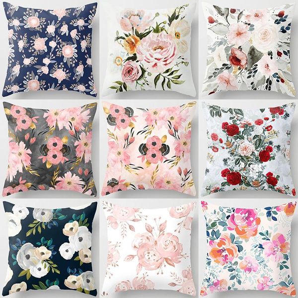 

cushion/decorative pillow flower butterfly pattern decorative cushions pillowcase polyester cushion cover throw sofa decoration pillowcover