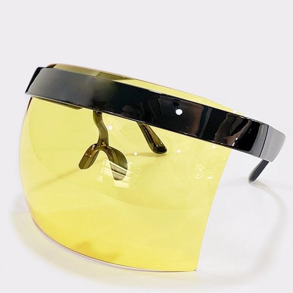 

sunglasses 2021 women oversize shield visor windproof glasses men anti-spray safety, White;black