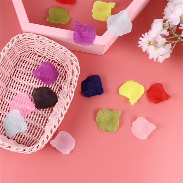 

decorative flowers & wreaths 2000pcs artificial rose petals decor silk cloth wedding room layout decoration for party