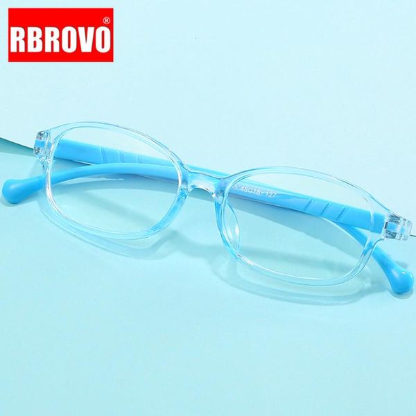

fashion sunglasses frames rbrovo 2021 blue light glasses frame child cute retro boys/girls small square eyeglasses optical for, Black