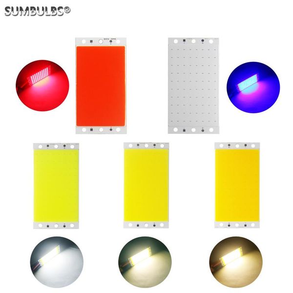 

bulbs sumbulbs dc 12v 16w 94*50mm cob led panel light source chip on board strip matrix lamp for diy house lighting emitting diode