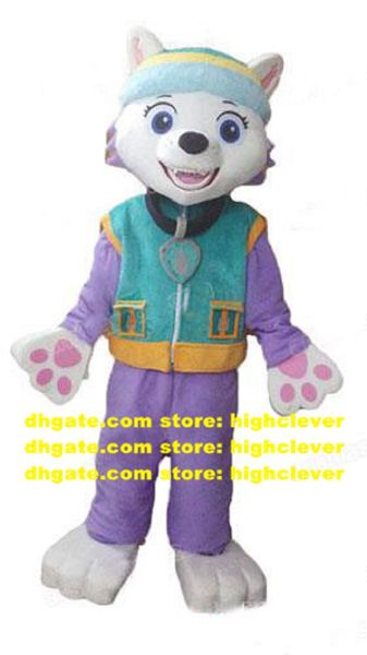 

everest dog mascot costume cartoon character outfit suit commercial strip drive about holidays zx319 ship, Red;yellow