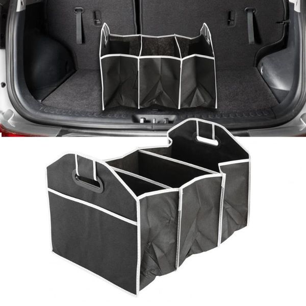 

car trunk organizer folding sturdy robust storage box boot organiser shopping tidy collapsible space saving