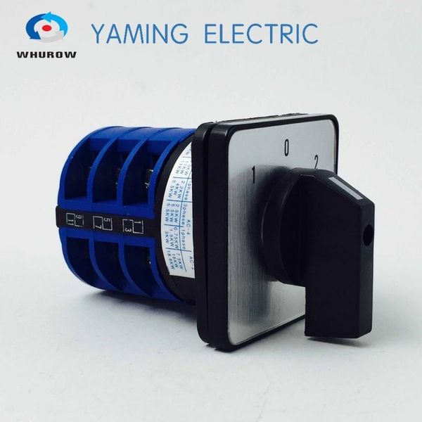 

smart home control 1pcs rotary switch 3 position 660v 32a phases electrical changeover cam ymw26-32/3