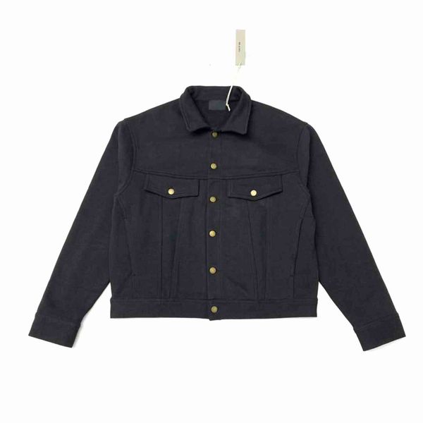 

men's jackets quality fg7c 7th collection men hip hop streetwear 1:1 essentials bomber jacket washed button coat autumn qmi0, Black;brown