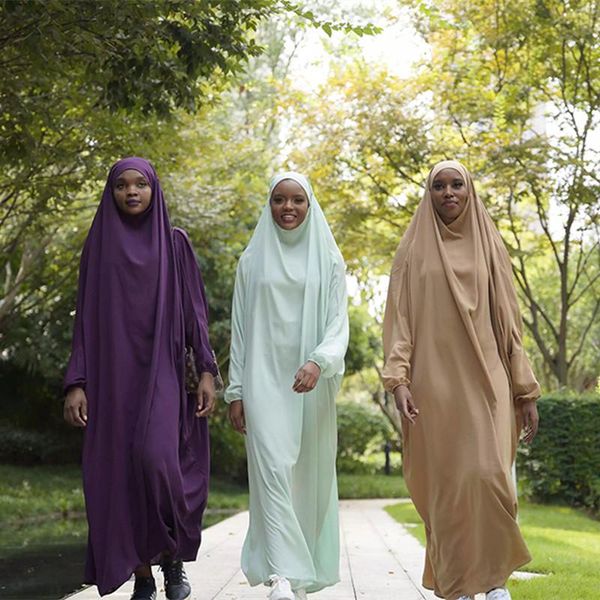 

ethnic clothing long muslim kaftan eid one piece islamic women jilbab nida loose ramadan bat sleeve solid prayer dress robe dubai abaya, Red