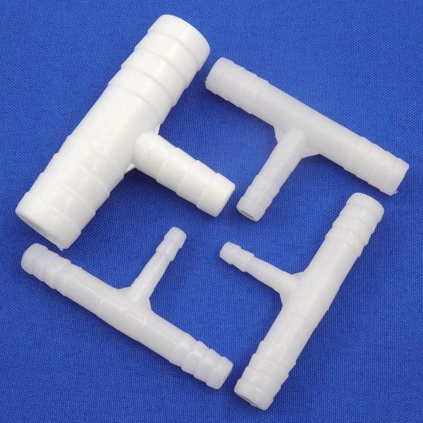 

watering equipments 5~500pcs 5~18mm pe plastic reducing tee connectors aquarium fish tank water hose joint aquaculture aeration pipe connect