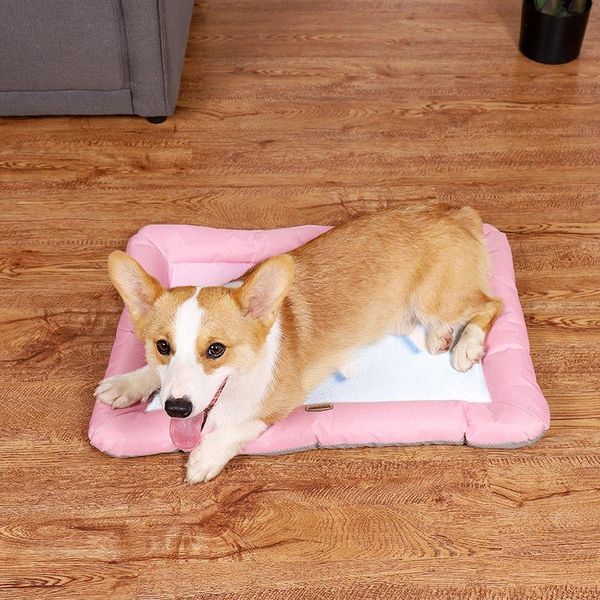 

cat beds & furniture pet ice mat summer dog cooling cool pad teddy doghouse bite-resistant mattress supplies