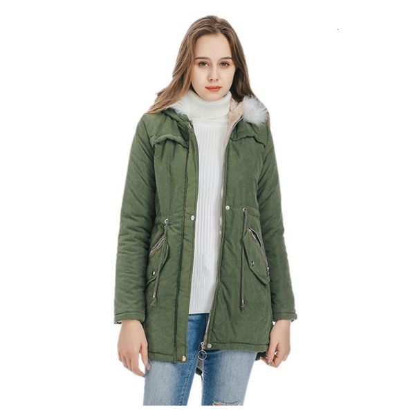 

women's jackets fluffy windbreaker ladies outerwear loose thick hooded jacket women winter long sleeve plus size warm coat girls parkas, Black;brown
