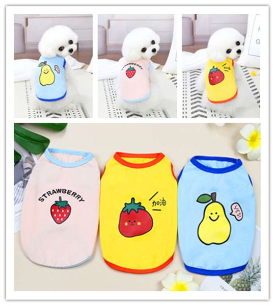 

dog apparel pet clothing pet dog spring and summer fruit vest