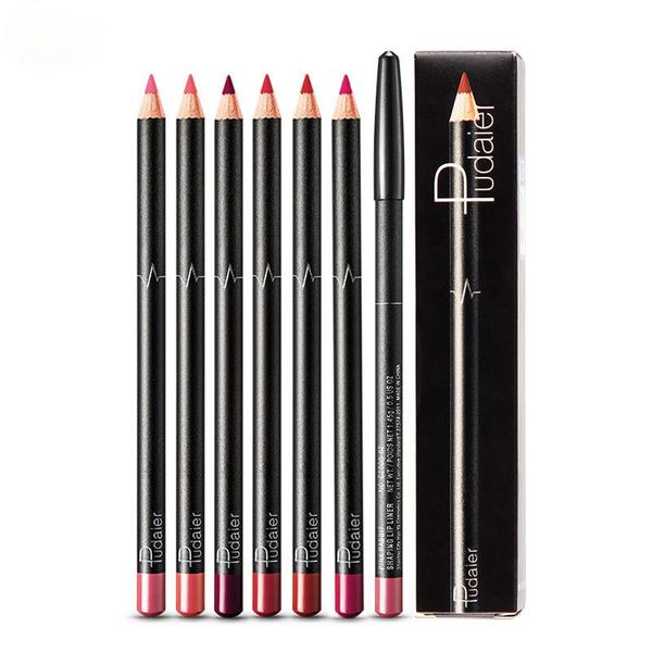 

lip pencils 6pcs beauty makeup matte liner set pencil for contor long-lasting waterproof silky smooth cosmetics lipliner
