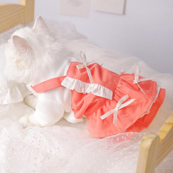 

cat costumes fashion year 2022 clothes kitten skirt silver gradient anti-hair falling cute princess skirts christmas dress up