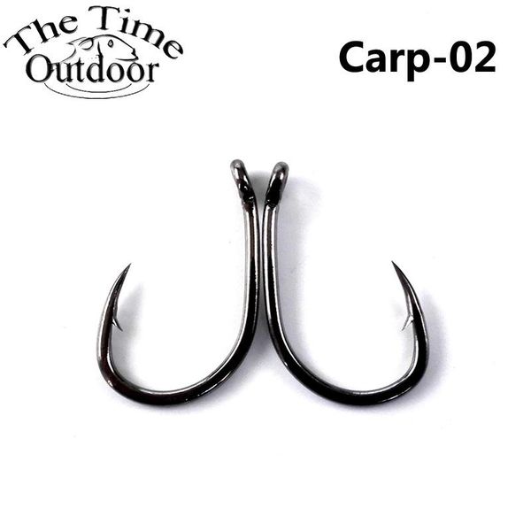 

fishing hooks 100pcs high carbon steel black carp barded fishhooks anzuelos