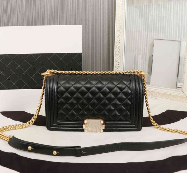 

handbag sheepskin women's bag portable single shoulder messenger stripe