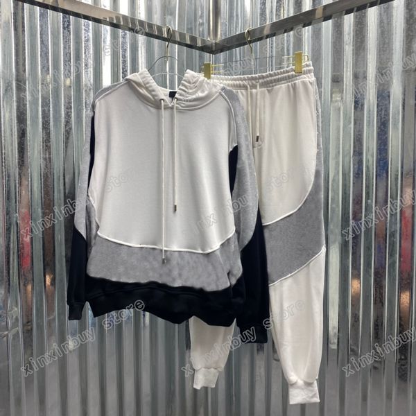 

21ss mens women designers tracksuits color splicing back embroidery letter streetwear windbreaker fashion tracksuit men designer black gray