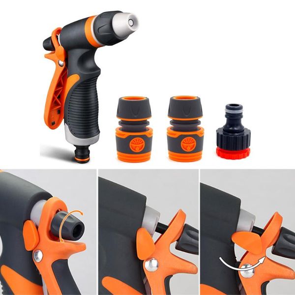 

watering equipments farmland garden agriculture accessory trigger head anti-leak sprayer set high pressure hose nozzle car washing non slip
