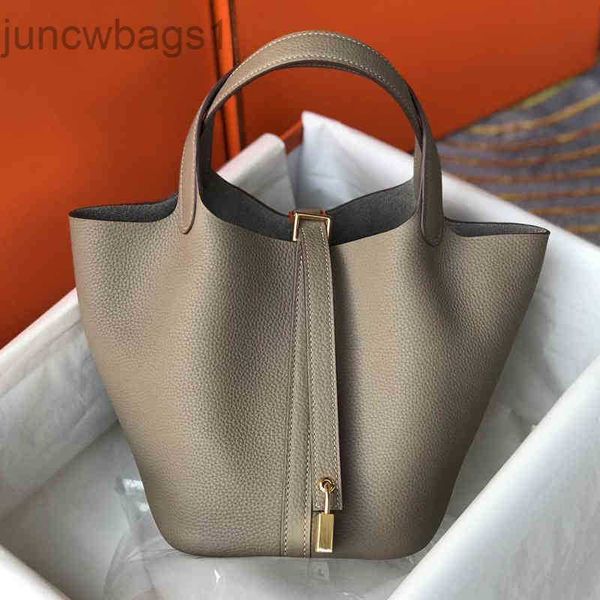 

luxury 2023 designer bags picotins lock head kraft vegetable basket high-end temperament bucket women's bag handbagbirkins kellies h311