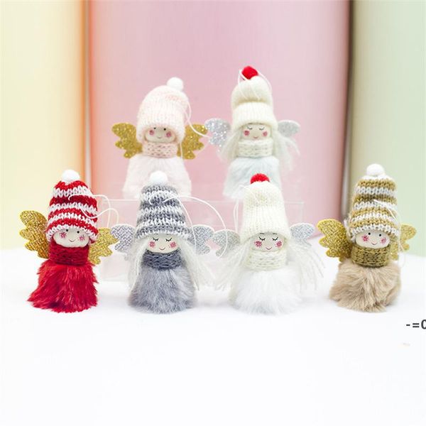 NOVITÀAngel Doll Buon Natale Decorazione Alberi di Natale Angeli appesi Ornamenti Regali per bambine LLD11186