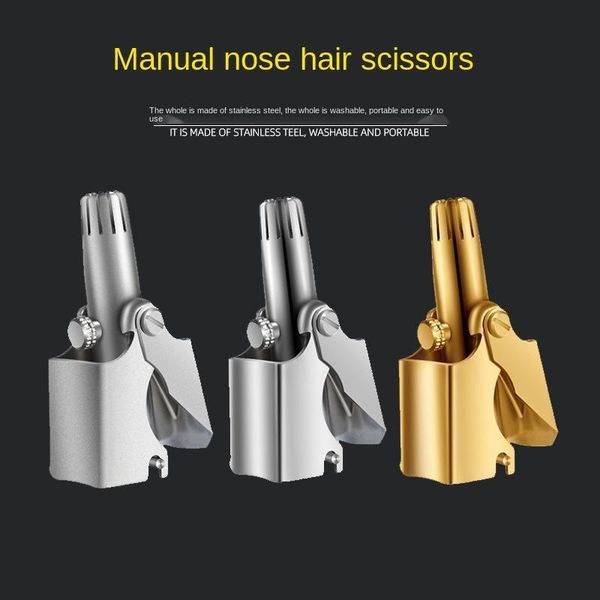 

nose hair trimmer ear portable vibrissa razor manual rhinothrix cutter nariz nasal shaver washable scissors electric & trimmers